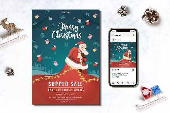 Christmas Sale & Banner