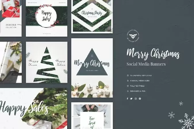 Christmas Social Media Banners