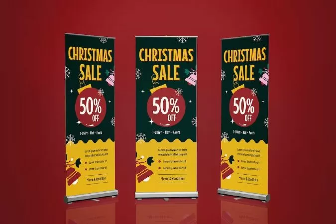 Christmas Sale Roll Banner