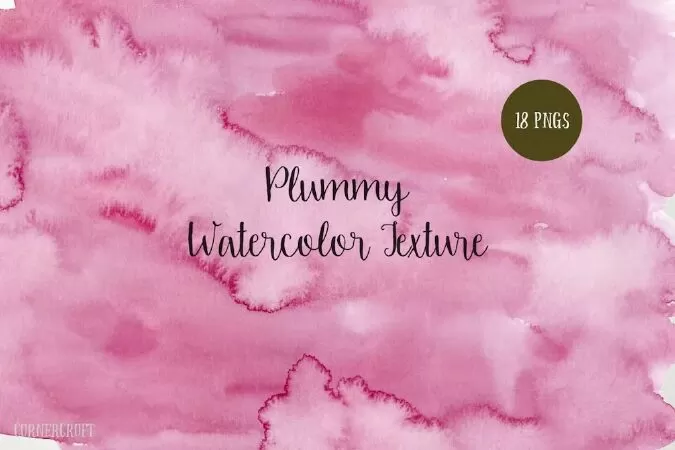 Watercolor Background Texture Plummy