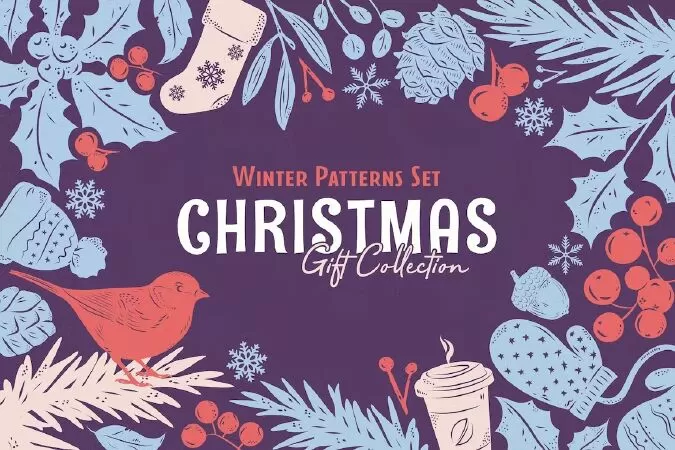Christmas Gift: Vector Patterns Set