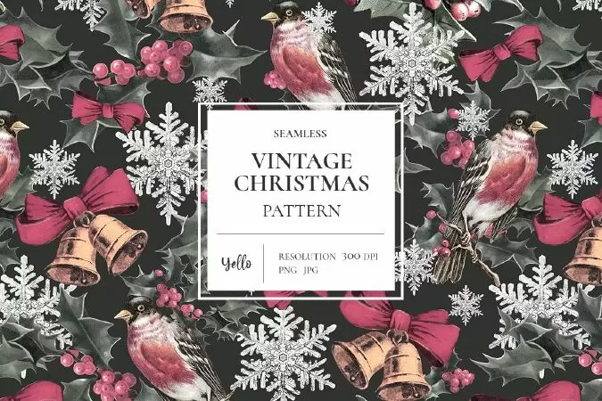 Vintage Christmas Pattern