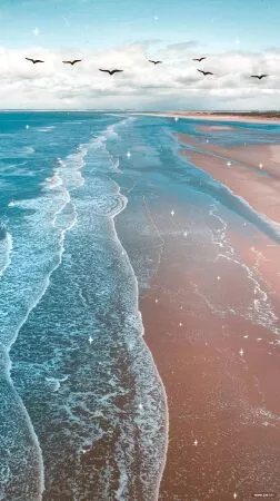 Free Beach iPhone Background