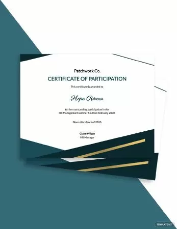 Free Simple HR Certificate Template