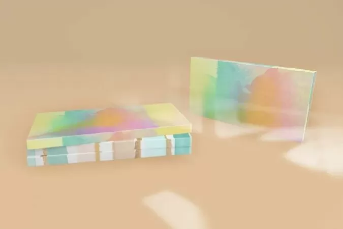 Rectangular Flat Paper Box Mockup With Slide, Packaging Boxes Mockup, Package Box Mockup, Packaging Mockup