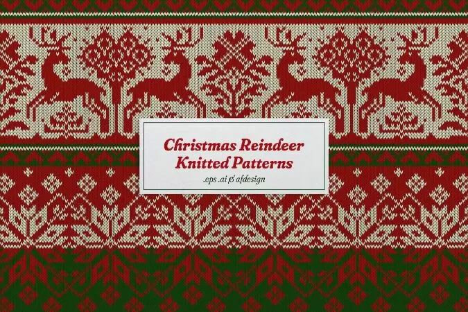 Christmas Reindeer Knitted Patterns