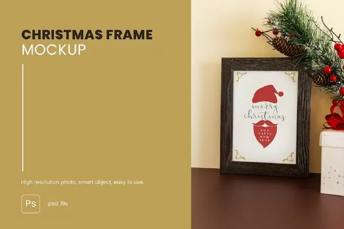 Christmas Frame Mockup