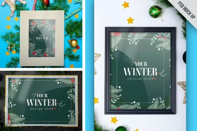 Christmas Frame Mockups