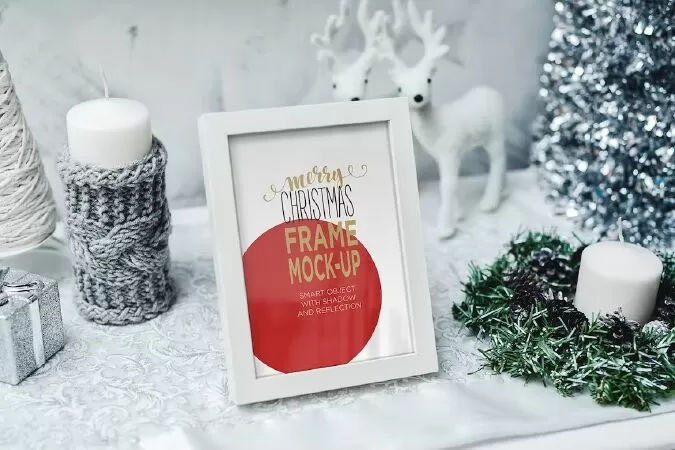 Christmas Frame Mock-Up