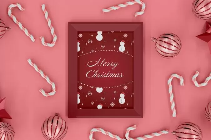 Christmas Frame Mockup