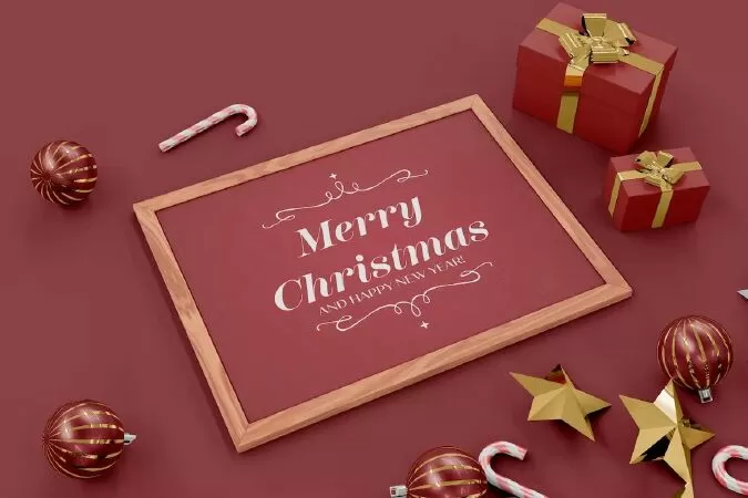 Christmas Frame Mockup