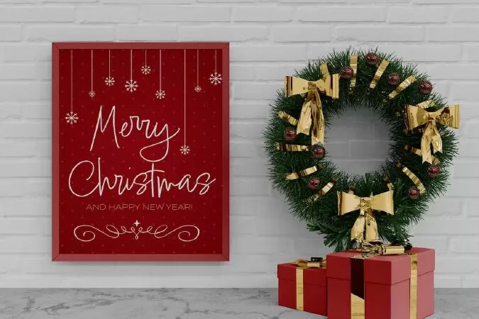 Christmas Frame Mockup