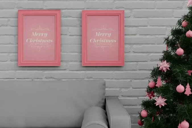 Christmas Frame Mockup