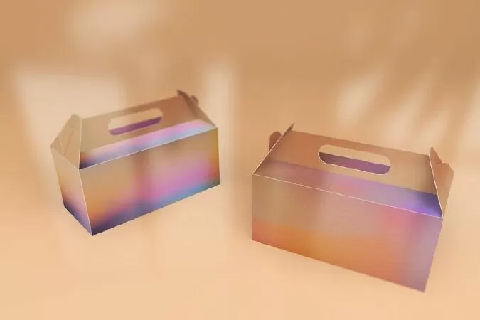 Paper Box With Hang Tab Mockup, Packaging Boxes Mockup, Package Box Mockup, Packaging Mockup