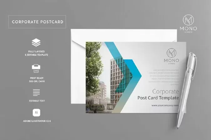 Corporate Postcard Template 1
