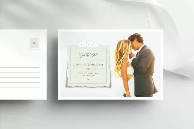 Save The Date Postcard Template