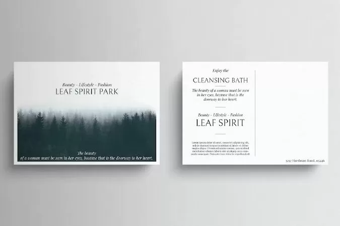 Minimal Postcard Template