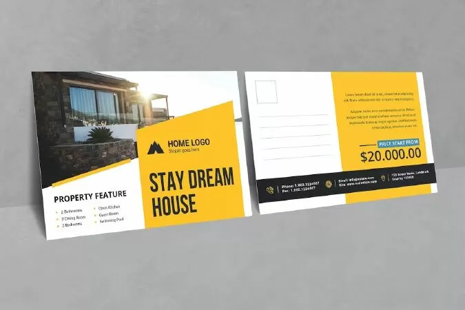 Real Estate Postcard