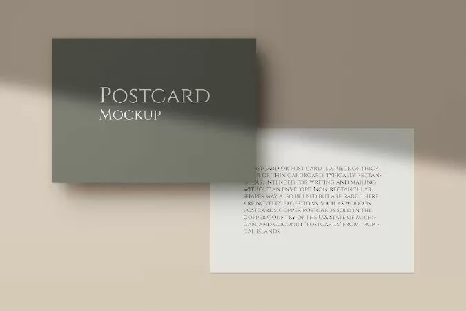 Postcard Mockup