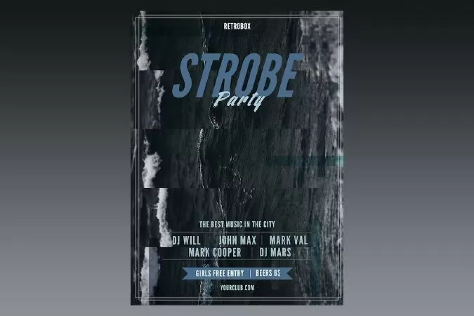 Strobe Party Flyer Poster