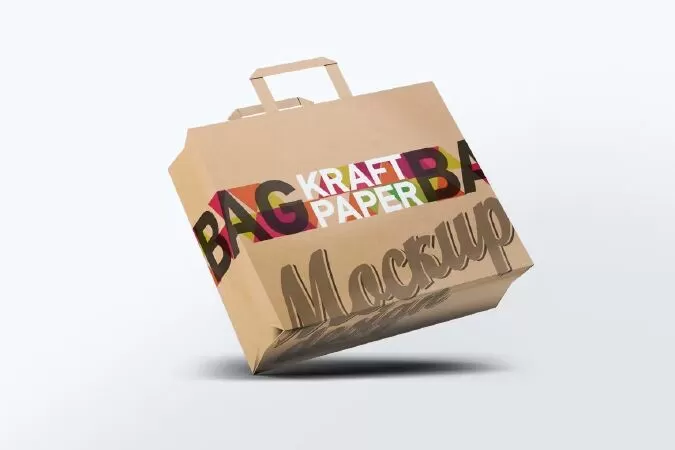 Kraft Paper Bag Mock-Up