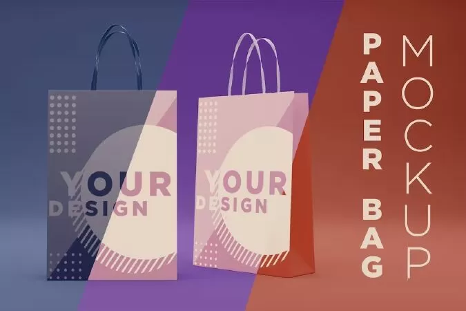 Paper Bags Mockup