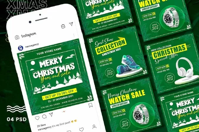 Christmas Sale Banner Template
