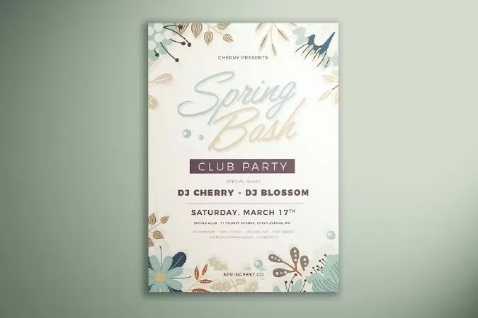 Spring Party Flyer