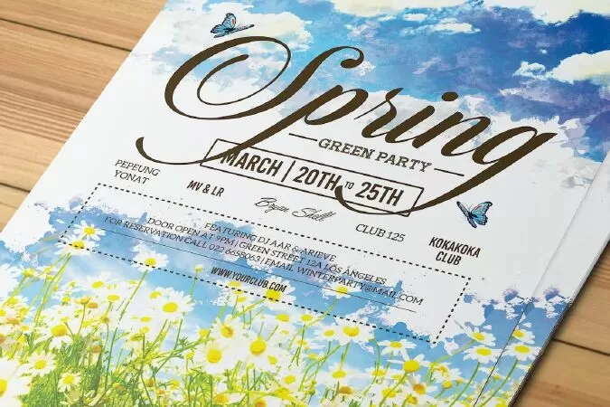 Spring Event Flyer Invitation
