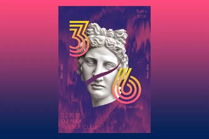 Anniversary Club Flyer Poster