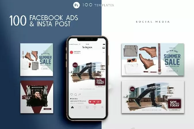 Facebook Ads and Instagram Templates by eviory