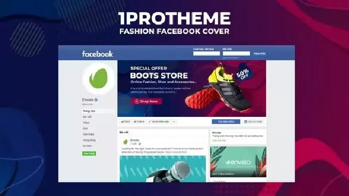 Fashion Facebook Cover V06 by 1protheme