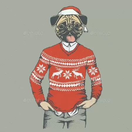 Pug Dog Vector Illustration – Leedsn