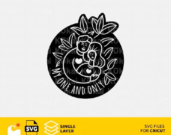 WEDDING SVG DESIGN FILES FOR CRICUT, MY ONE AND ONLY