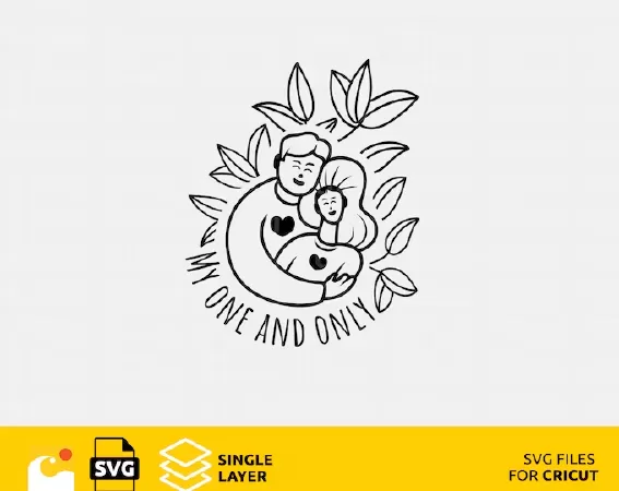 WEDDING SVG DESIGN FILES FOR CRICUT, MY ONE AND ONLY