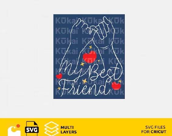 WEDDING SVG DESIGN FILES FOR CRICUT, MY BEST FRIEND