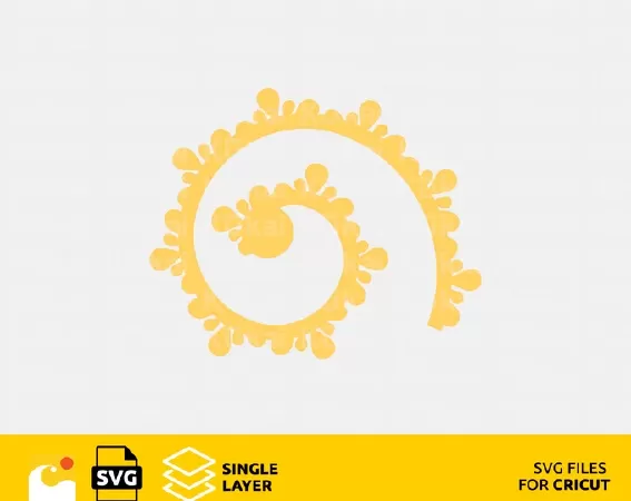 3D ROLLED FLOWERS SVG, 3D PAPER FLOWERS, ROLLED PAPER FLOWER SVG
