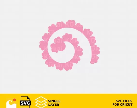 3D ROLLED FLOWERS SVG, 3D PAPER FLOWERS, ROLLED PAPER FLOWER SVG
