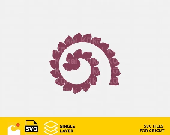 3D Rolled Flowers SVG, 3D Paper Flowers, Rolled Paper Flower SVG