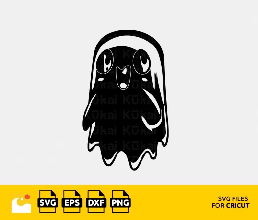 ADORABLE GHOST SVG FILE - PERFECT FOR HALLOWEEN CRAFTS!