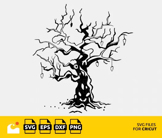 SPOOKY TREE SVG: HALLOWEEN CLIPART AND CUT FILE FOR ALL YOUR DIY PROJECTS