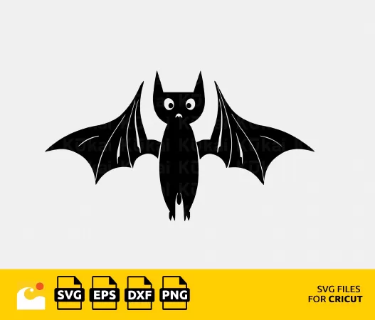 CUTE BAT SVG - HALLOWEEN CLIP