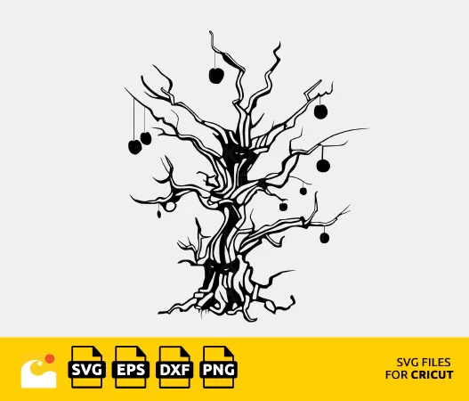 SPOOKY TREE SVG: A HALLOWEEN CLIPART FOR YOUR CRICUT AND SILHOUETTE PROJECTS