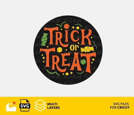 CELEBRATE HALLOWEEN WITH A TRICK OR TREAT SVG DESIGN