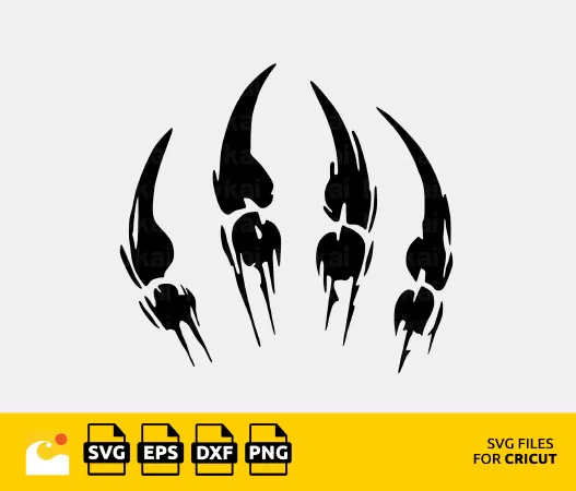 DIY WILD ANIMAL CLAW MARKS SVG