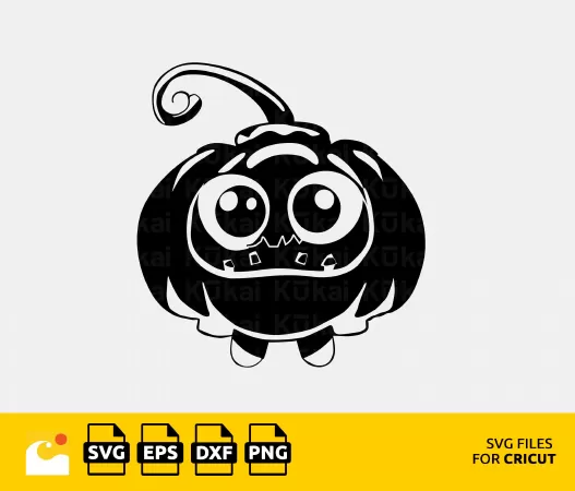 CREATE SPOOKTACULAR CRAFTS WITH THIS PUMPKIN MONSTER SVG - COMPATIBLE WITH CRICUT AND SILHOUETTE!