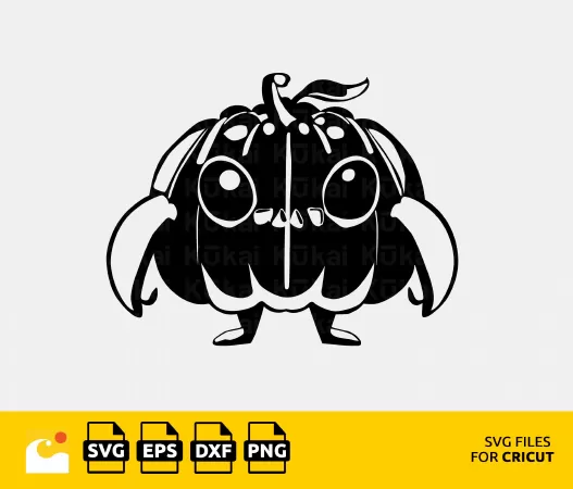 SPOOK UP YOUR CRAFTS WITH THIS ADORABLE PUMPKIN MONSTER SVG
