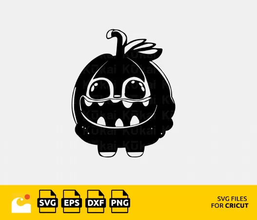 HALLOWEEN PUMPKIN MONSTER SVG: A CUTE AND SPOOKY DESIGN FOR YOUR PROJECTS