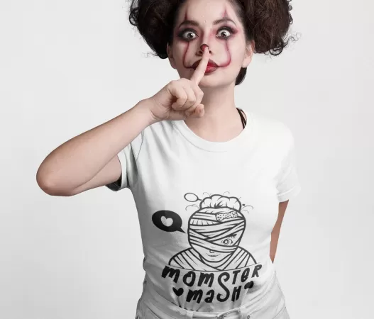 DIY HALLOWEEN MOMSTER MASH SHIRT DESIGN - DIGITAL SVG CUT FILE SET