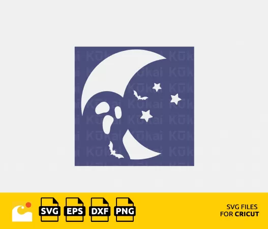 GHOST FACE SVG, JACK O LANTERN STENCIL SVG FILE FOR CRICUT